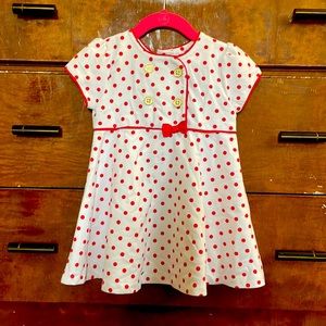 Adorable little "Shirley Temple" dress. Size 3T. Stretchy cotton blend.